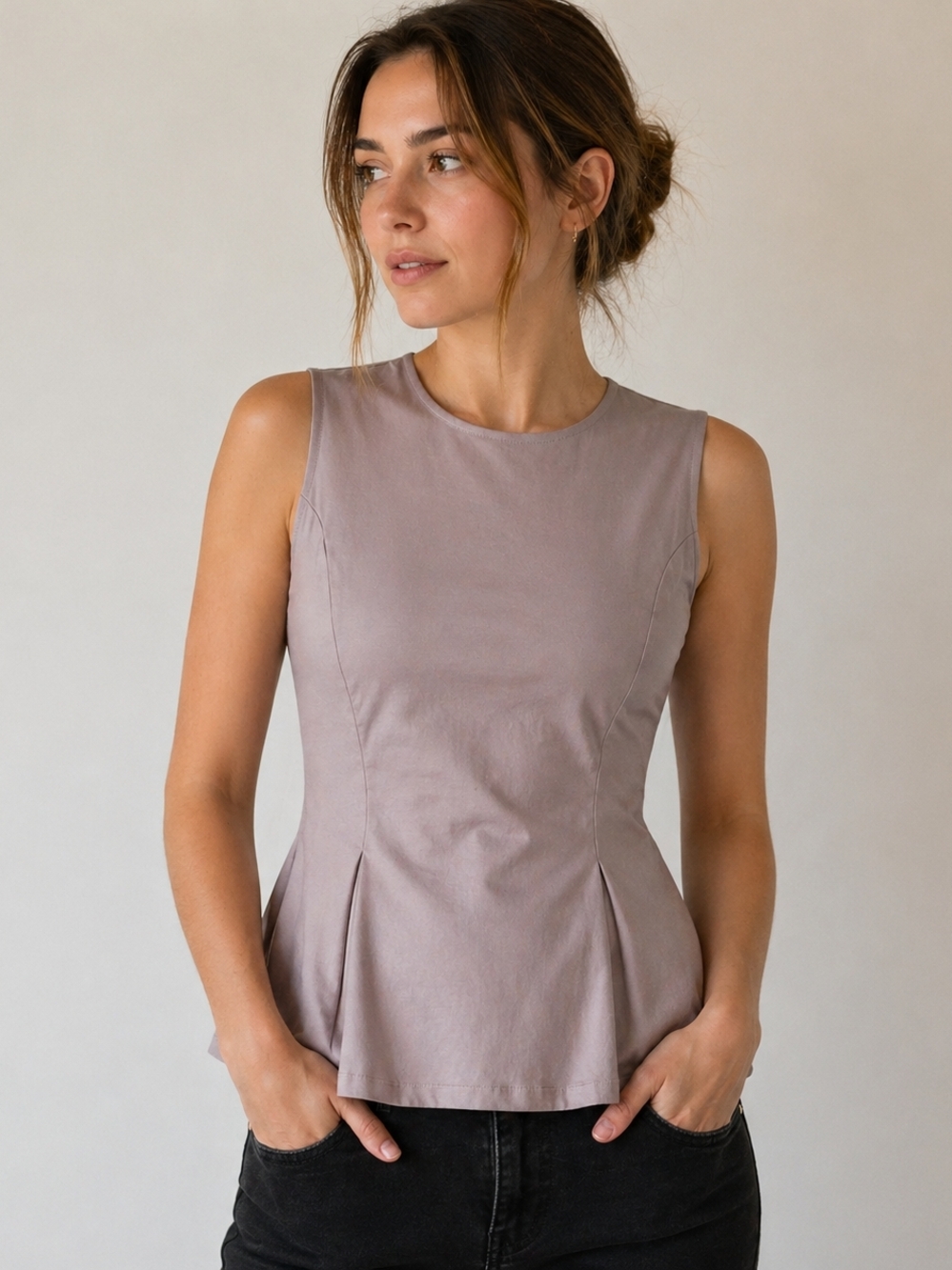 Philosophy Stretch Knit Peplum Top – Size 10